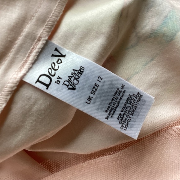 S Diana Vickers Star Amazing Pink Parrot Dress Sheer Top Art 2 Wear - Picture 11 of 16